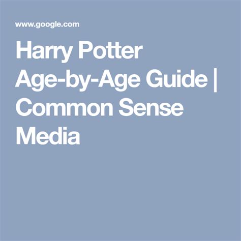 harry potter common sense media|More.